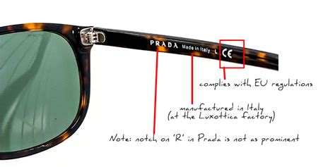 prada glasses authenticity check